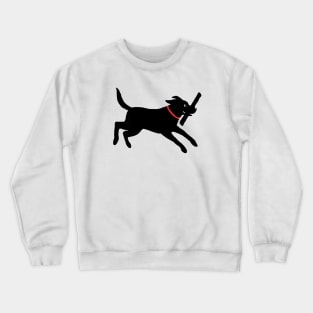 Happy Lab | Black Labrador Retriever Crewneck Sweatshirt